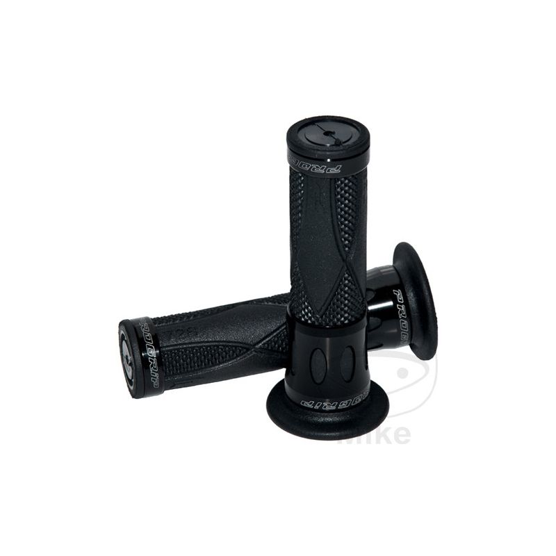 Puños Negro Aluminio D.22/25 Cerrados | Motos Camaral