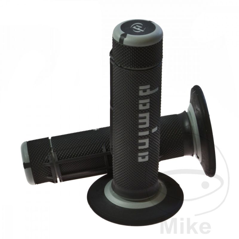 Puños A020 Negro/Gris Domino 22/26 mm | Motos Camaral