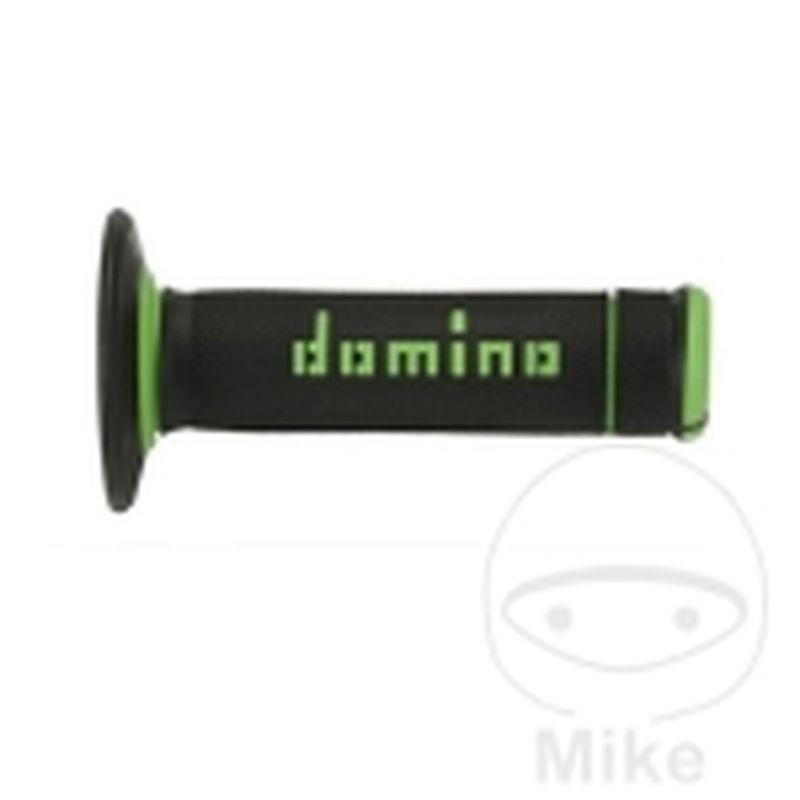 Puños A190 Negro/Verde Domino 22/26mm | Motos Camaral