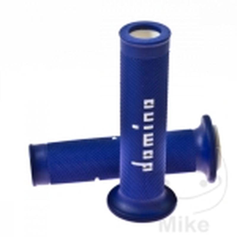 Puños Domino A010 Azul/Blanco 22/26mm | Motos Camaral
