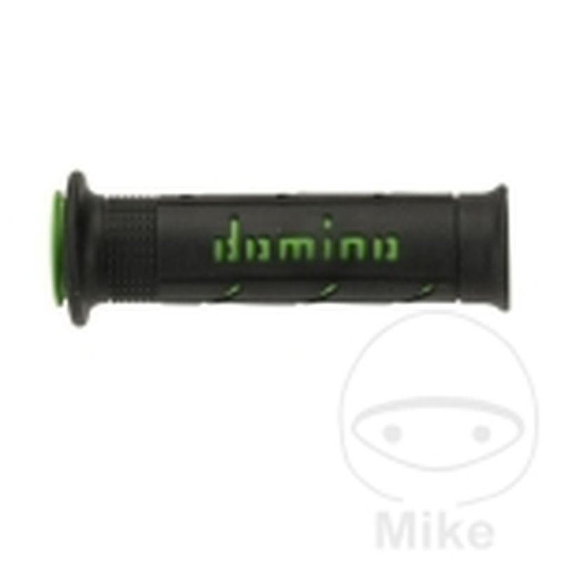 Puños Domino A250 Negro/Verde Abiertos | Motos Camaral