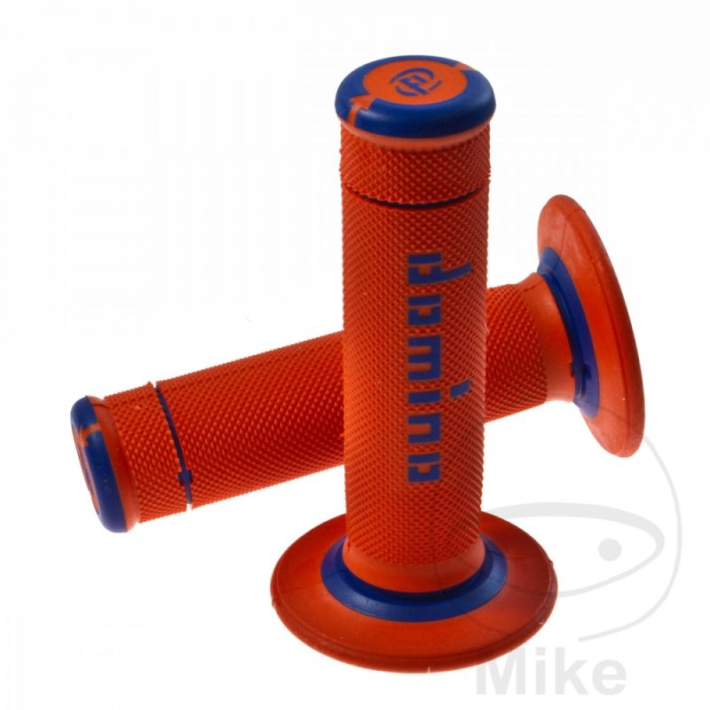 Puños A190 Naranja/Azul Domino D.22/26 | Motos Camaral