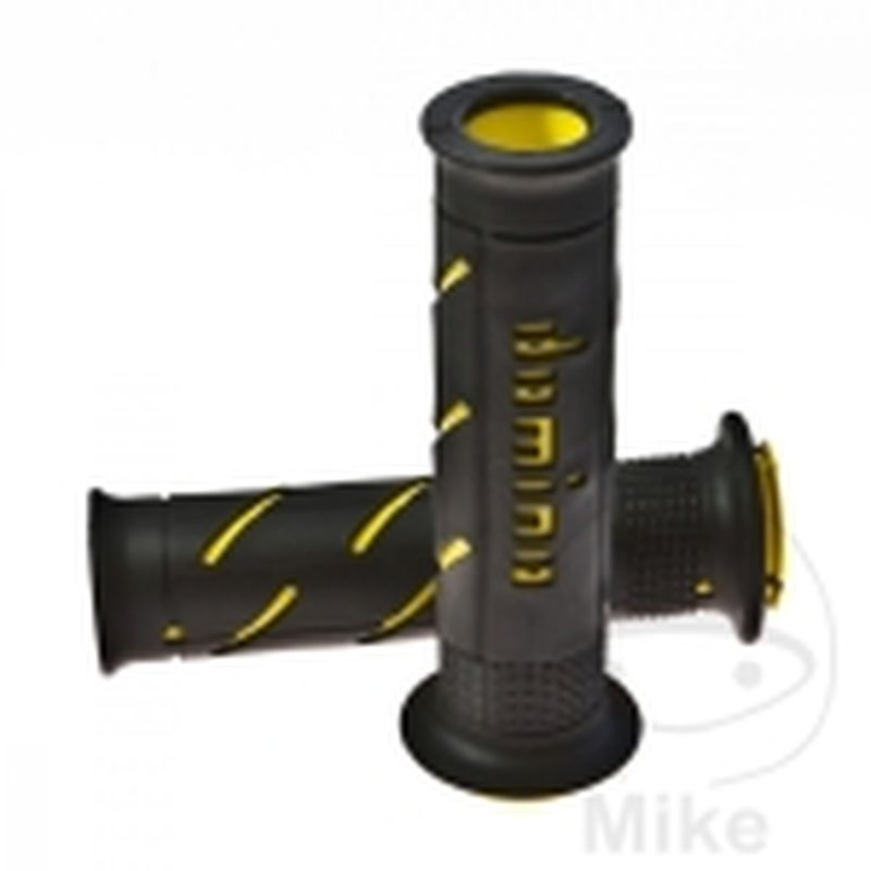 Puños Domino A250 Negro/Amarillo | Motos Camaral