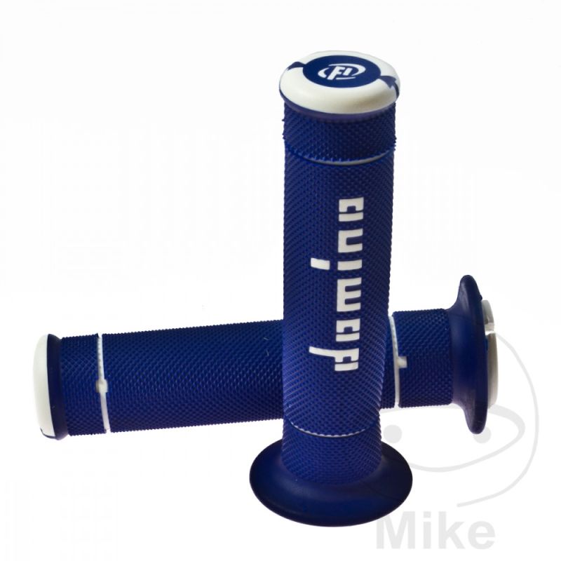 Puños Domino A240 Azul/Blanco Cerrados | Motos Camaral