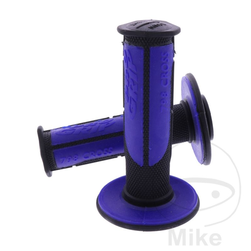 Puños Moto Negro/Azul D.22/25mm | Motos Camaral