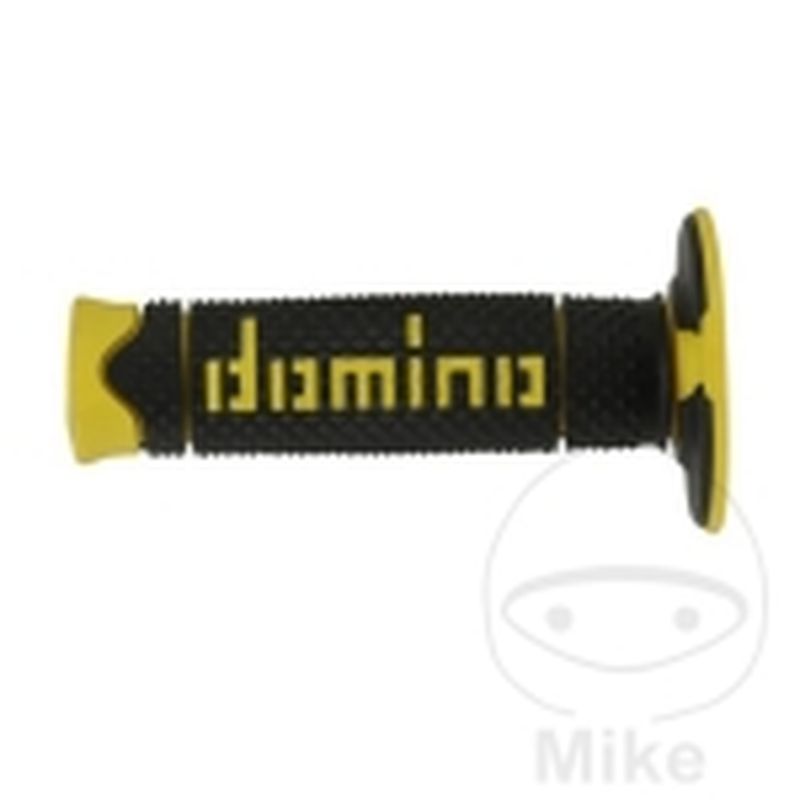 Puños Domino Negro/Amarillo Cerrados | Domino | Motos Camaral
