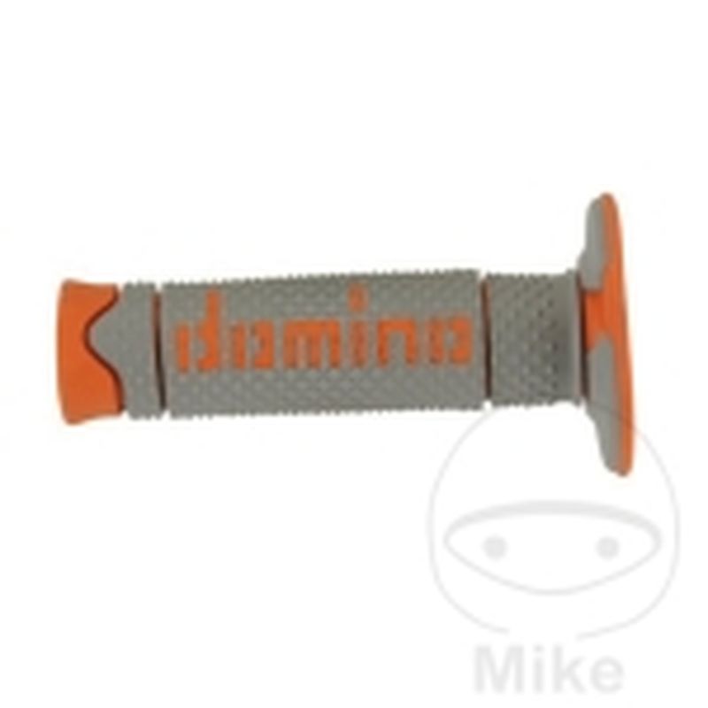 Puños Domino A260 Gris/Naranja Cerrados | Motos Camaral