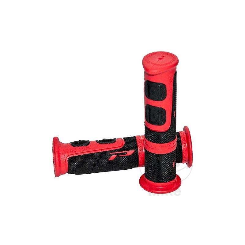 Puños ATV Negro/Rojo D.22 mm | Motos Camaral