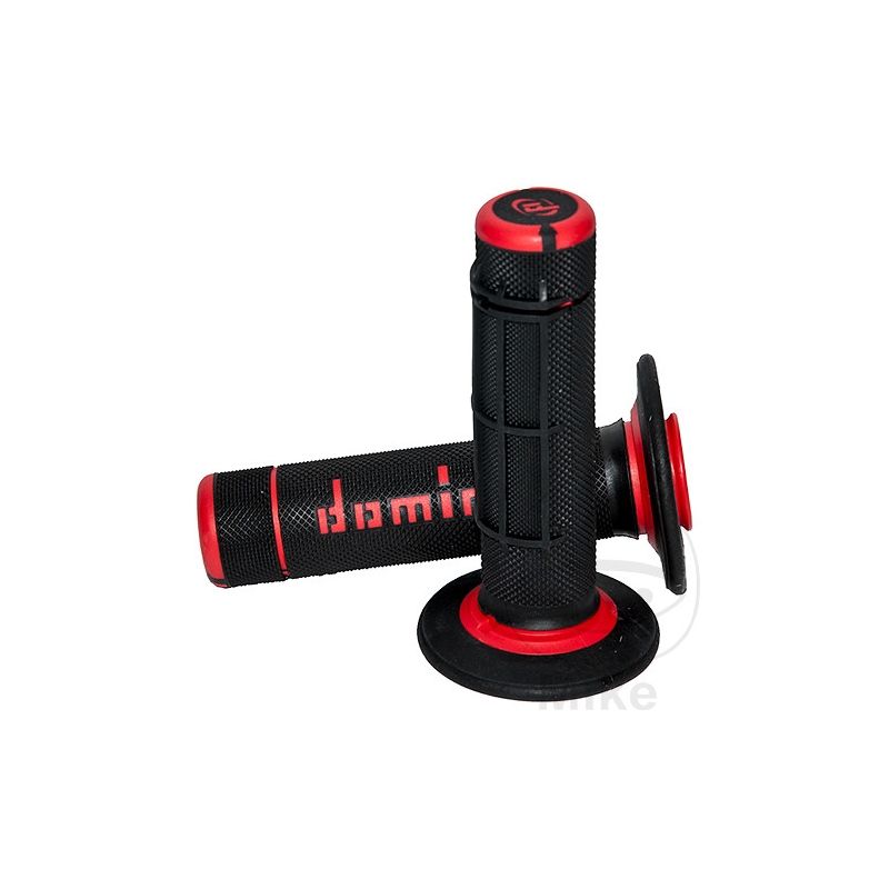 Puños Domino A020 Rojo/Negro Cerrados | Domino | Motos Camaral