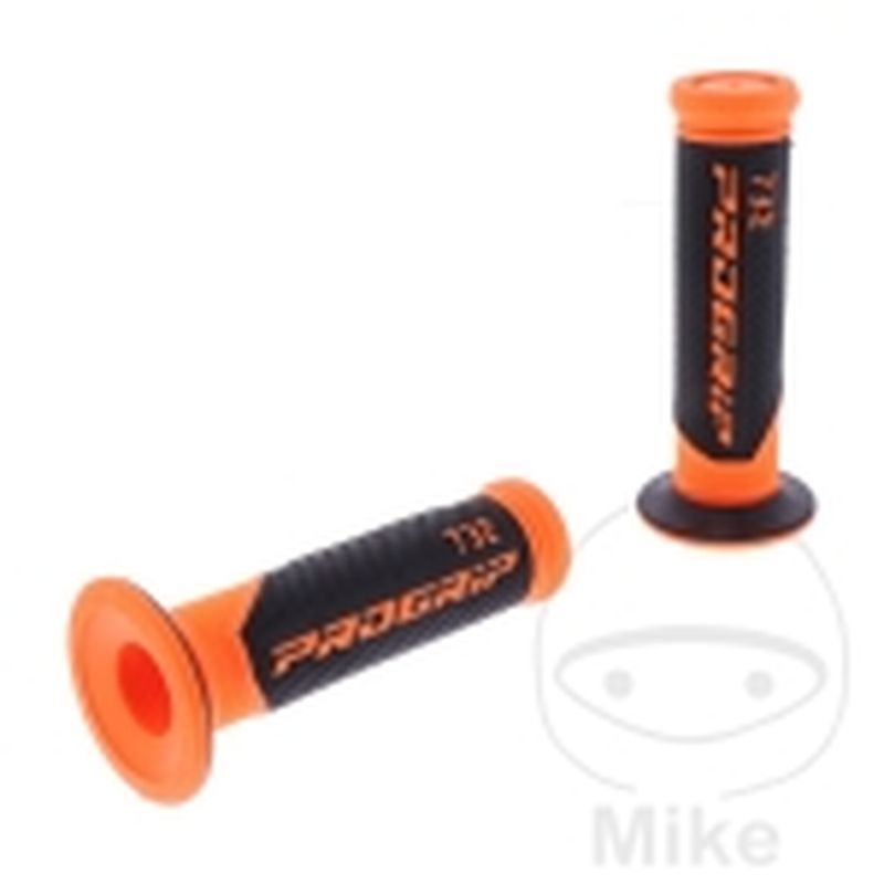 Puños 732 Negro/Naranja Cerrados D.22/25 | Motos Camaral