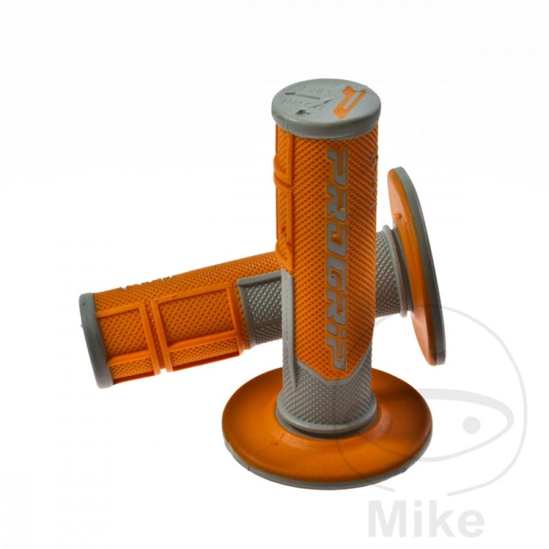 Puños 801 Gris/Naranja D.22/25 mm | Motos Camaral