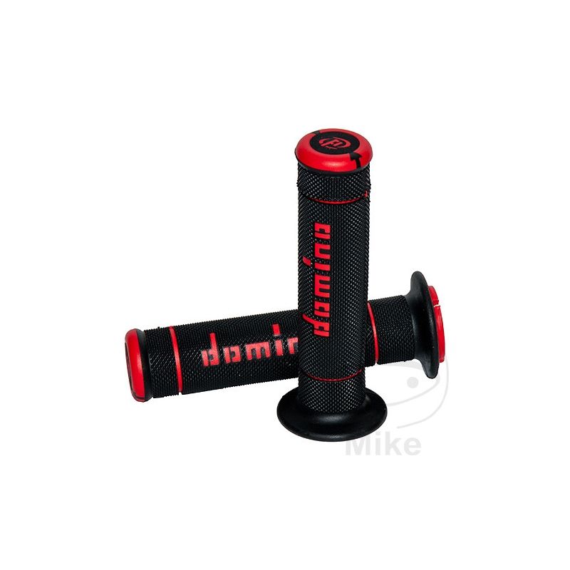 Puños Domino A240 Negro/Rojo 22/26mm | Motos Camaral