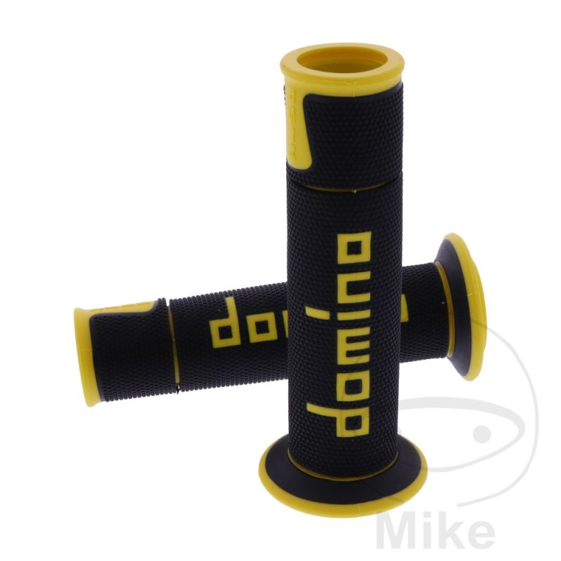 Puños A450 Negro/Amarillo Domino | Motos Camaral