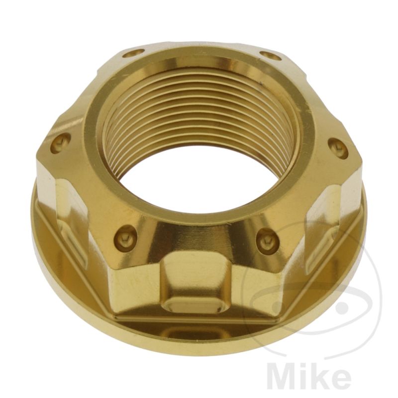 Tuerca de Eje M25X1.5 Inox Dorado | Motos Camaral