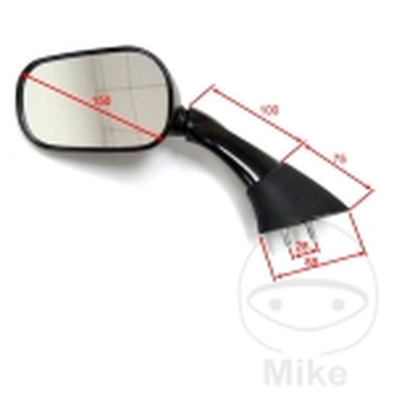 Retrovisor Negro Izquierdo JMP | Motos Camaral