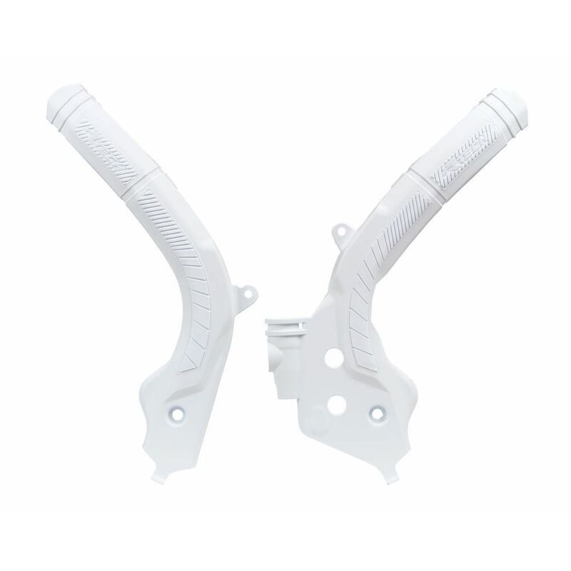 Protector de Chasis Bi-Material RACETECH Blanco - motoscamaralweb.com