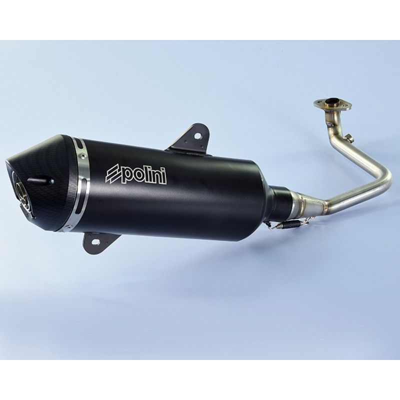 POLINI Maxi-Scooter Exhaust - Black Aluminium SYM - motoscamaralweb.com