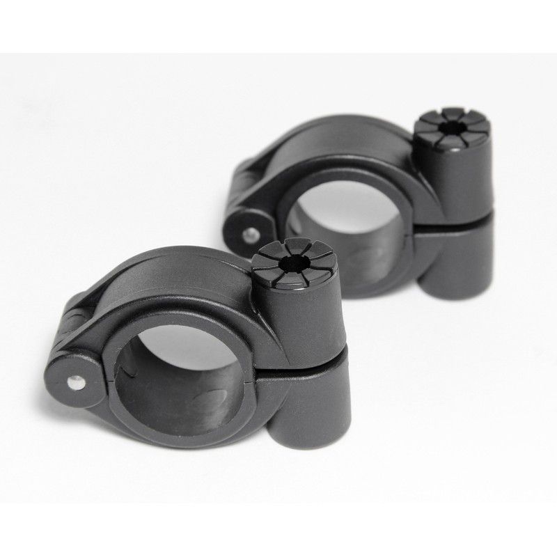 Kit fijación MRA HK Ø28/32mm negro - motoscamaralweb.com