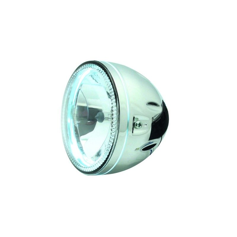 Faro delantero BIHR marco LED cromado - motoscamaralweb.com