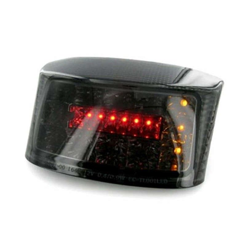 Piloto trasero con intermitentes integrados V PARTS LED ahumado MBK/Yamaha - motoscamaralweb.com