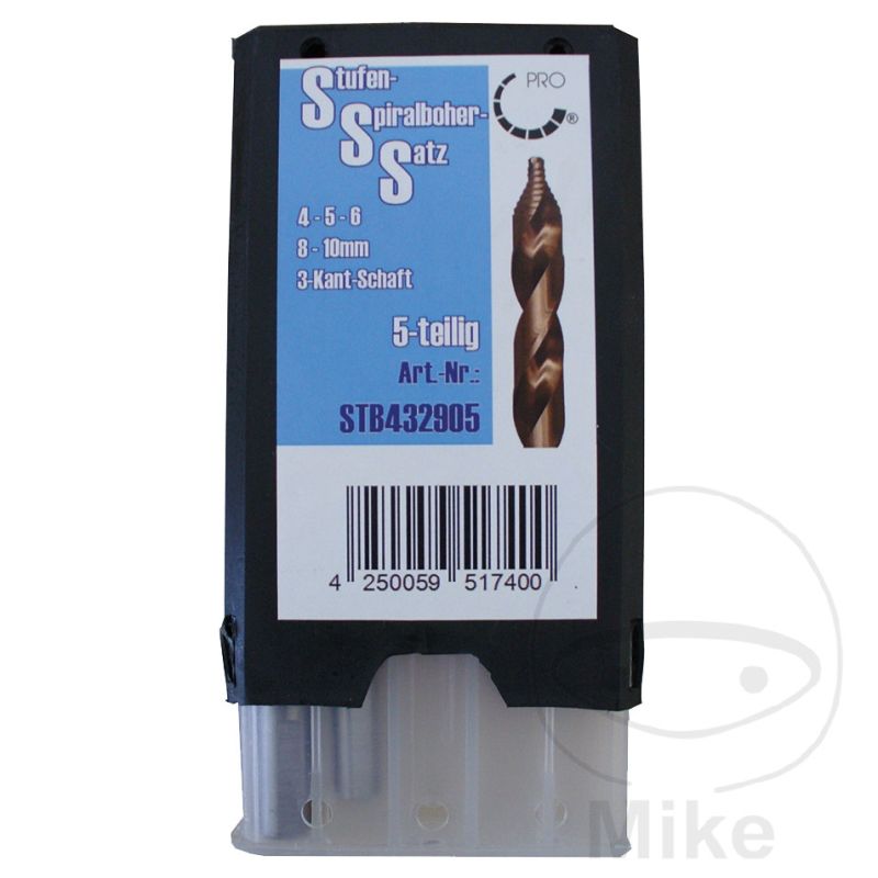 Juego Brocas Escalonadas HSSG 4-10 mm | Stufen | Motos Camaral