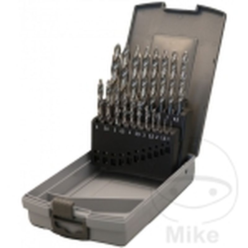 Juego Brocas HSSG M2 19 Piezas 1-10 mm | Stufen | Motos Camaral