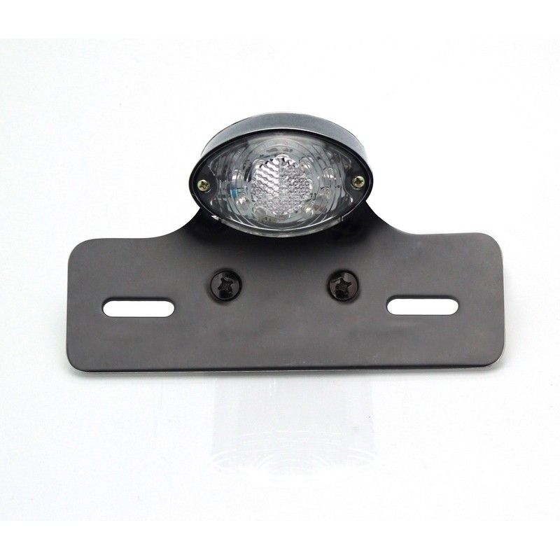 Piloto + soporte de matricula negro universal V PARTS - motoscamaralweb.com