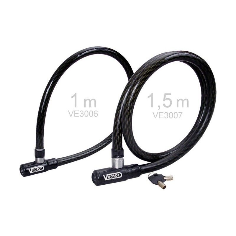 Candado de cable VECTOR Max Lock - Ø20mm / 1.5m - motoscamaralweb.com