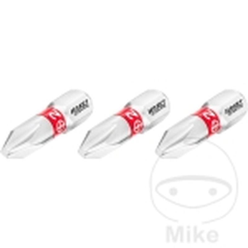 Puntas de destornillador PH2 25 mm 3 pzas | Motos Camaral