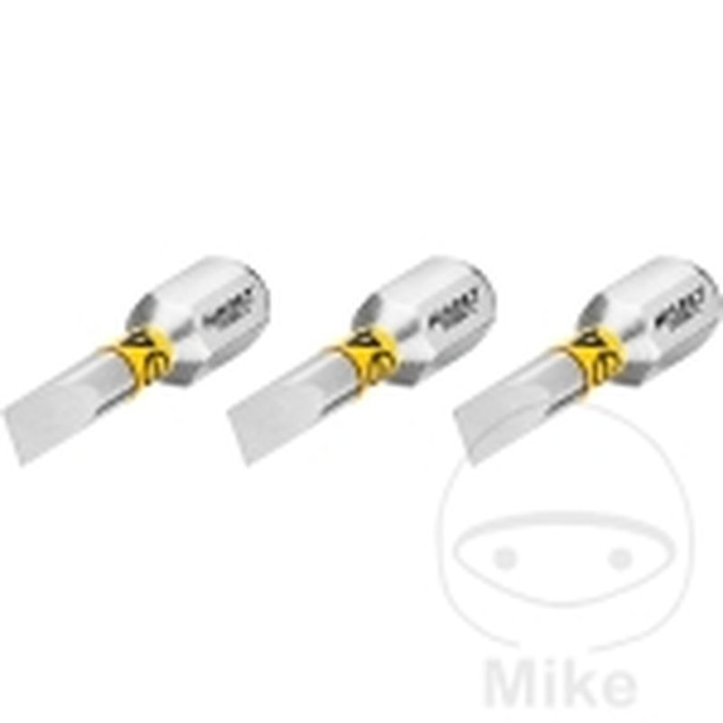 Punta de ranura 4 1/4" 3 uds 25 mm 1/4" Plano | Motos Camaral