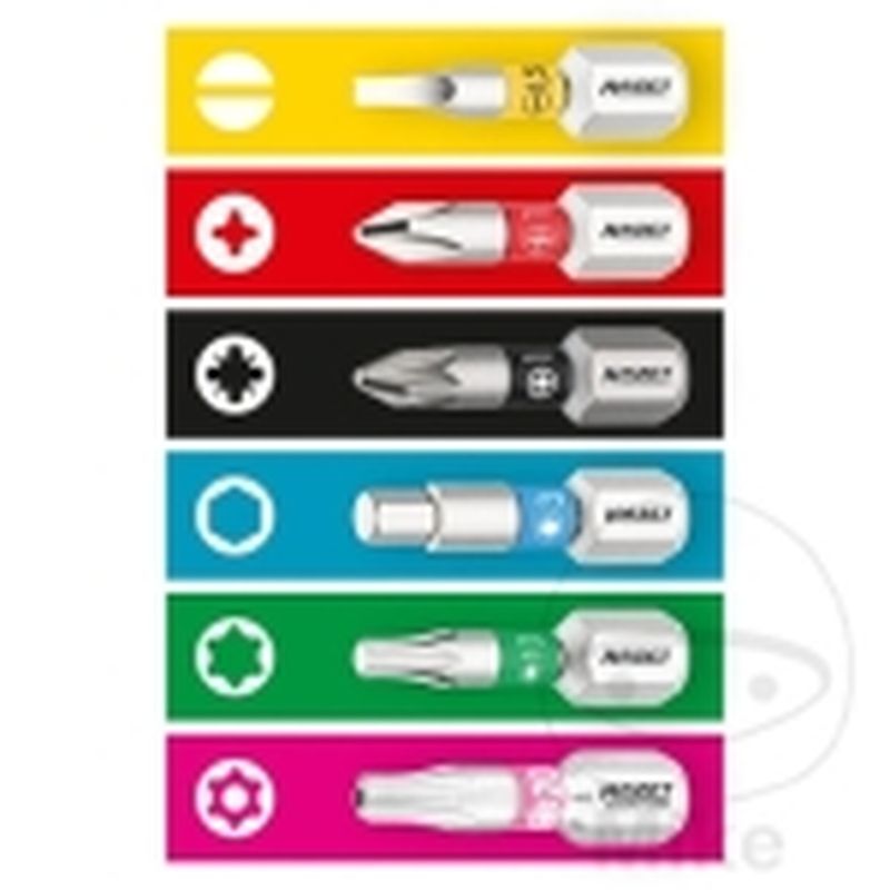 Puntas Torx T6 1/4 pulgada 25 mm 3 pzas | Motos Camaral