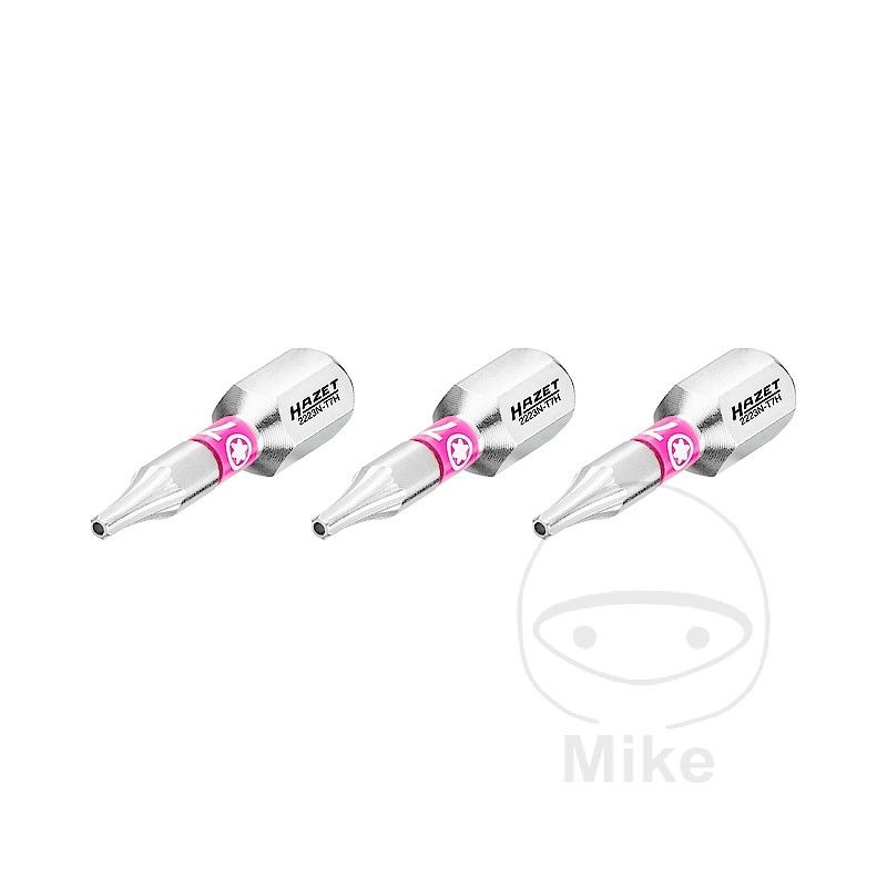 Punta Torx T7H 1/4 3 Pzas 25mm | Motos Camaral