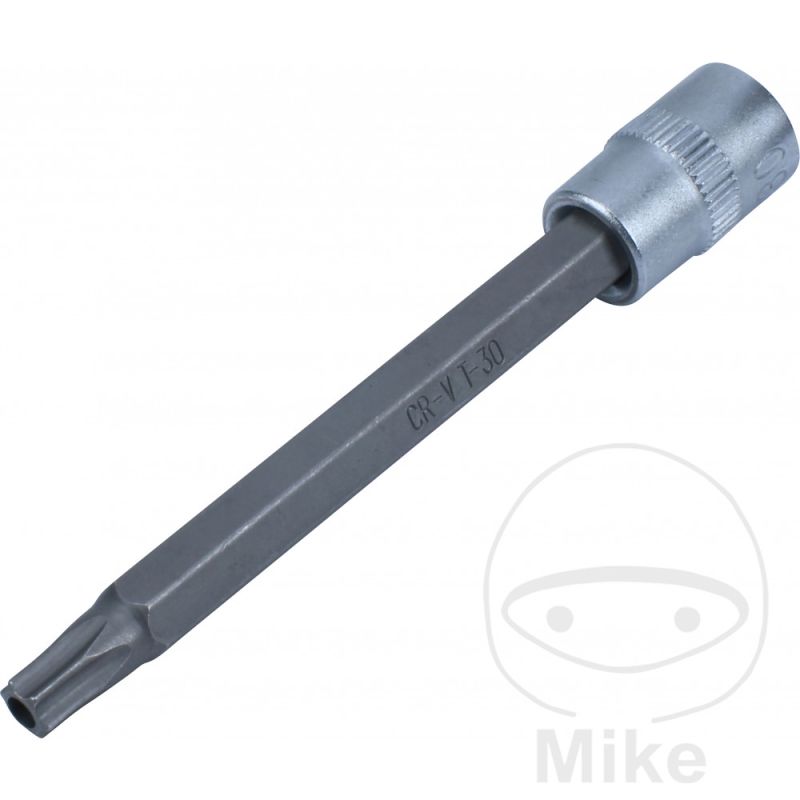 Vaso Punta Torx T30 1/4 85mm con Agujero | Motos Camaral