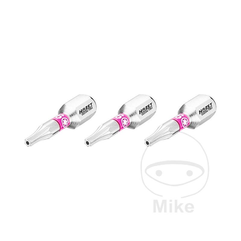 Punta Torx T9H 1/4" 3 uds 25mm | Motos Camaral