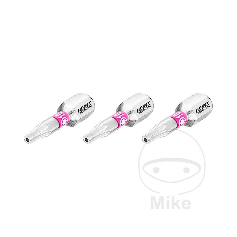 Puntas Torx T10H 1/4" 25mm 3u | Motos Camaral
