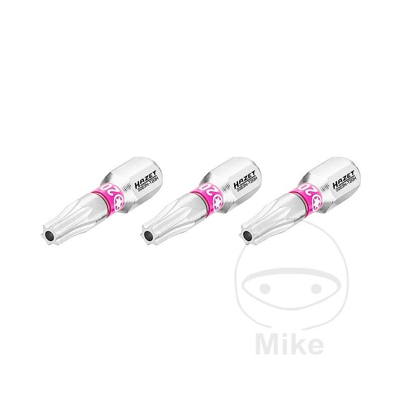 Puntas Torx T20H 1/4" 25 mm 3 pzas | Motos Camaral