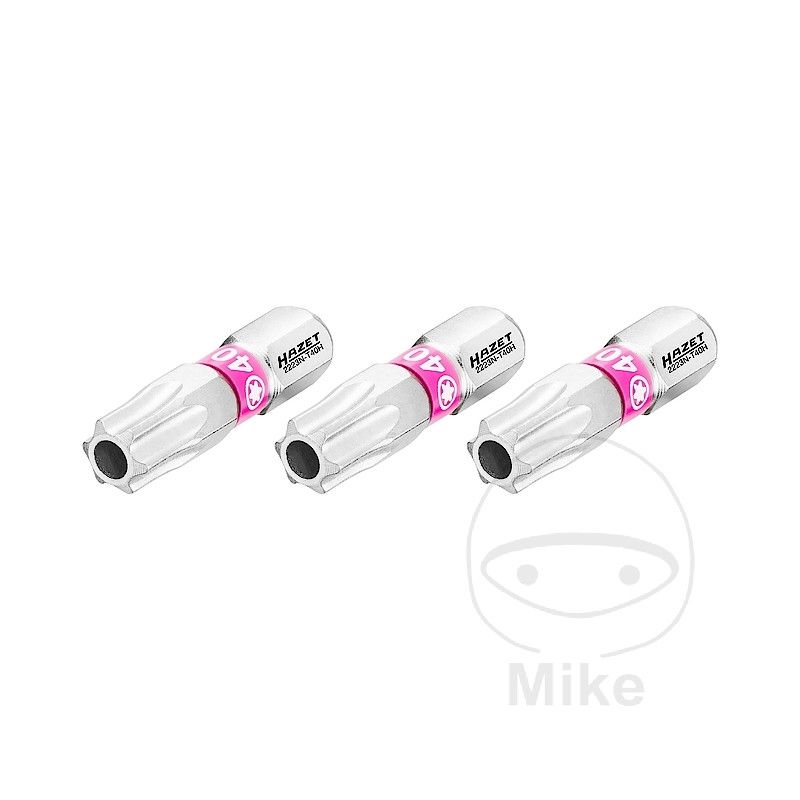 Punta Torx T40H 1/4" 25 mm 3 pzas | Motos Camaral