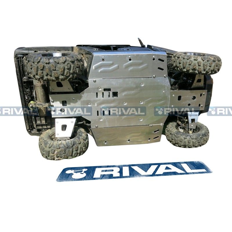 RIVAL Complete skid plate - Aluminium 4mm CF Moto - motoscamaralweb.com
