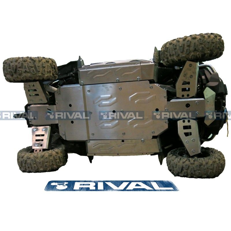 RIVAL Complete skid plate kit - Aluminium CF Moto Zforce 800/1000 - motoscamaralweb.com