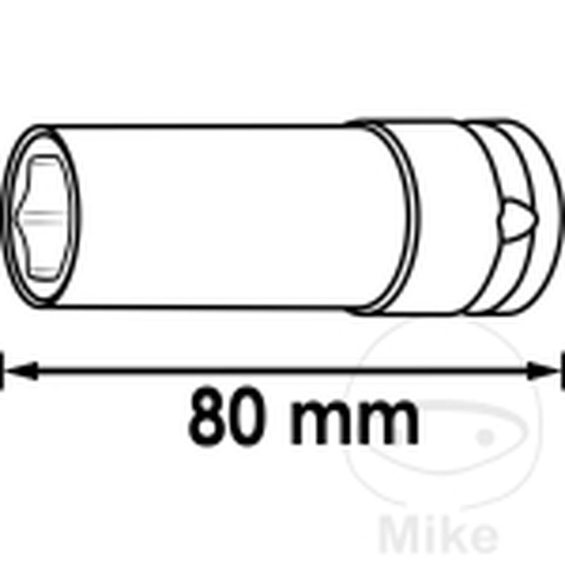Vaso Impacto Hexa 1/2 20.5 mm Revestido | Motos Camaral