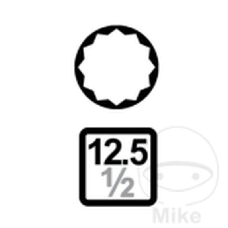 Vaso Impacto M12 1/2 Pulgada 78mm | Kraftwerk | Motos Camaral