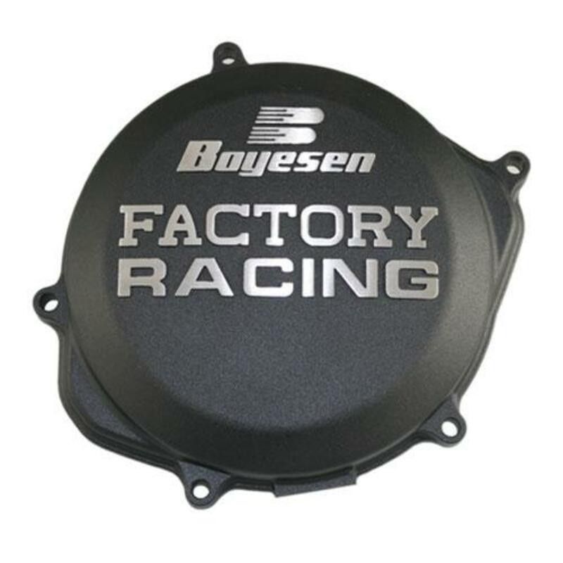 Tapa de embrague BOYESEN Factory Racing Negra Honda CR250R / 500R - motoscamaralweb.com