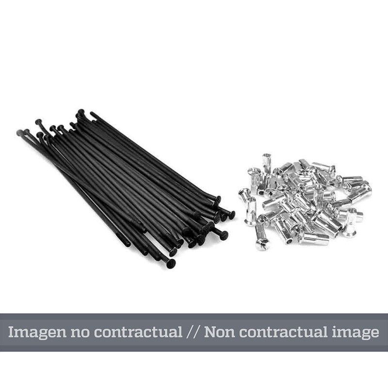 Juego de radios negro para llanta 17 para buje OEM 25 6303/3- motoscam