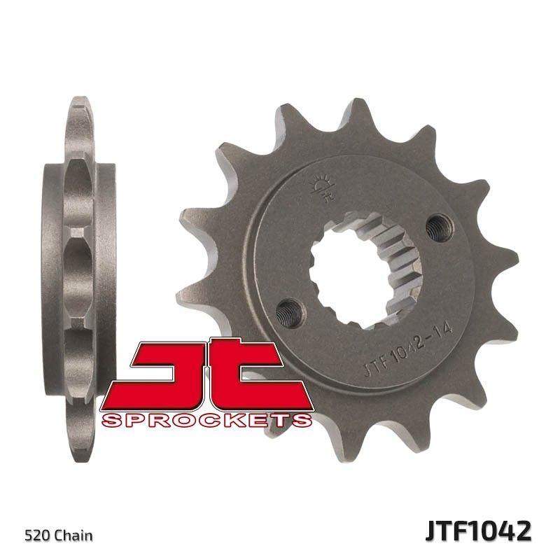 Piñón JT SPROCKETS acero estándar 1042 - Paso 520 - motoscamaralweb.com