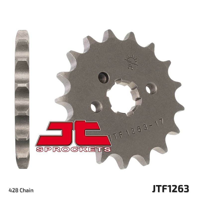 Piñón JT SPROCKETS acero estándar 1263 - Paso 428 - motoscamaralweb.com