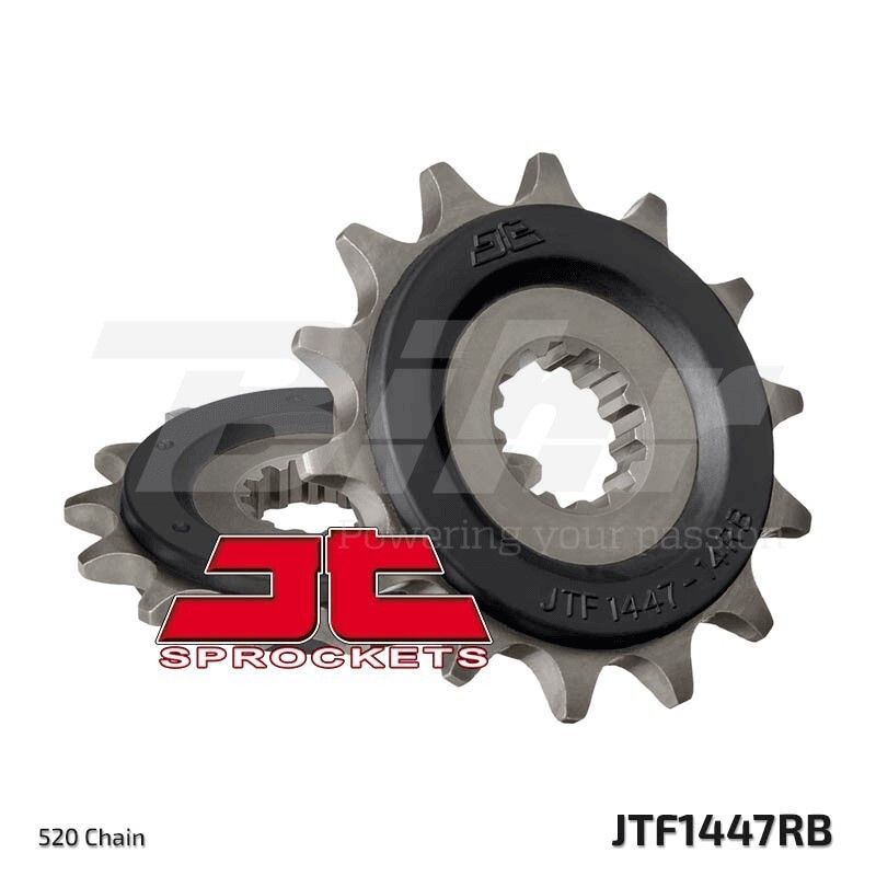 Piñón con goma anti-ruido JT SPROCKETS acero 1447 - 520 - motoscamaralweb.com