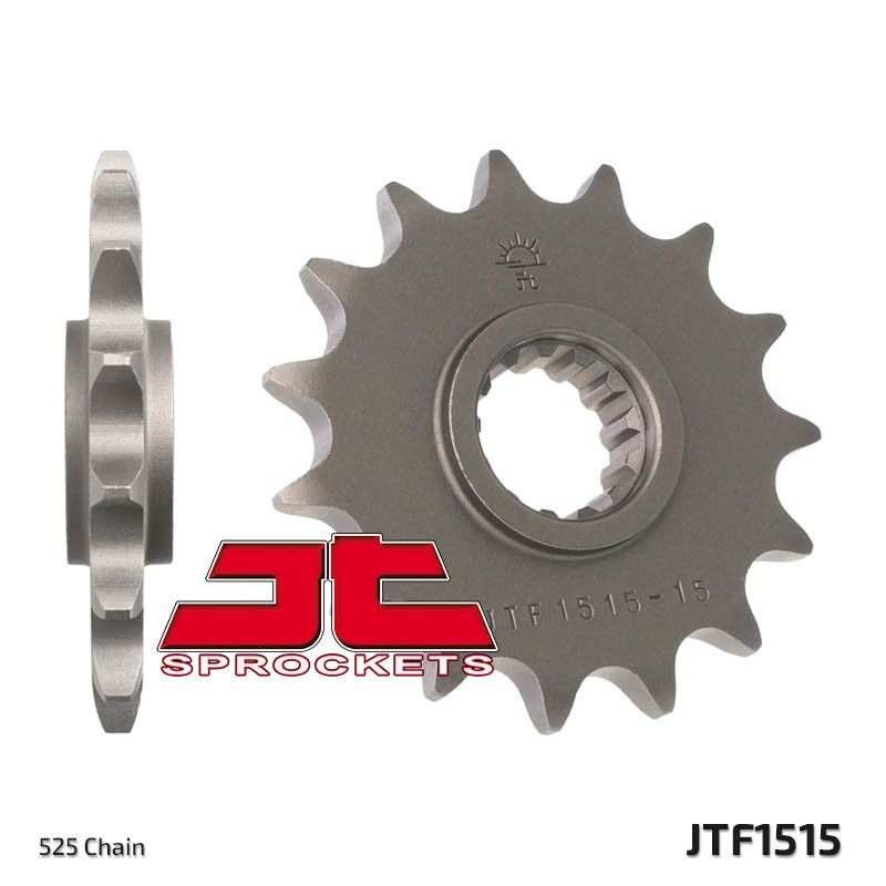 Piñon JT 1515 de acero con 15 dientes - motoscamaralweb.com