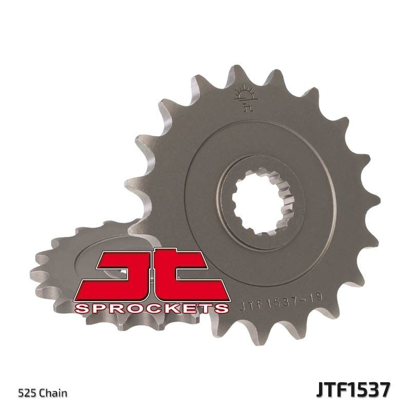 Piñón JT SPROCKETS acero estándar 1537 - Paso 525 - motoscamaralweb.com