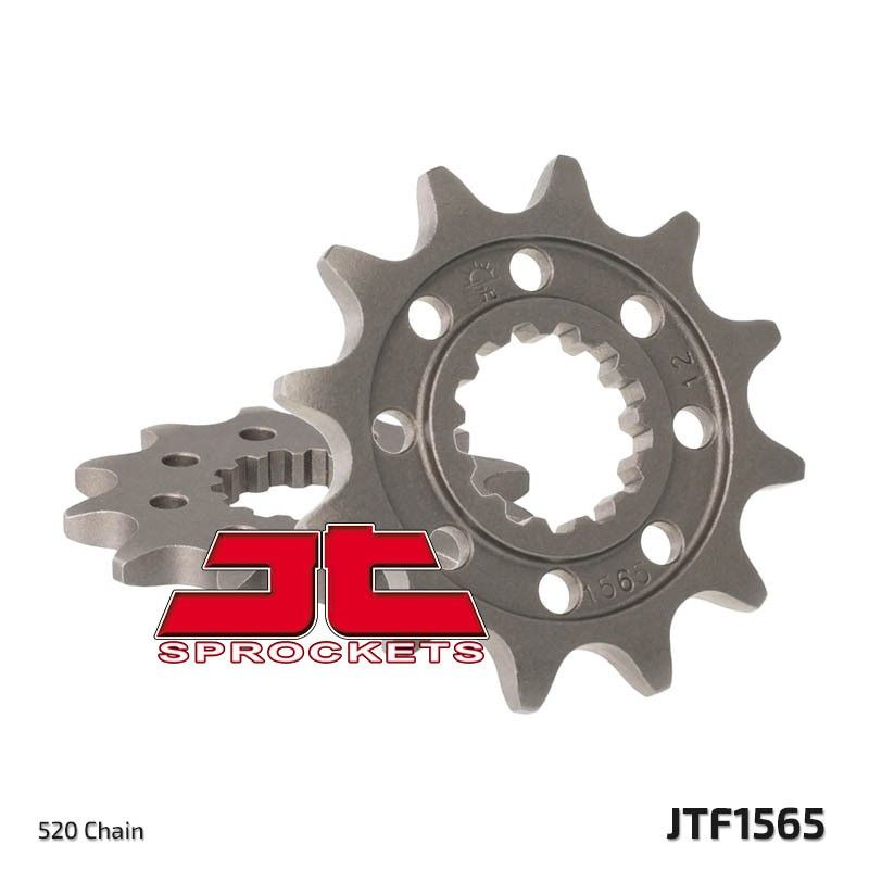 Piñón JT SPROCKETS acero autolimpiable 1565 - Paso 520 - motoscamaralweb.com