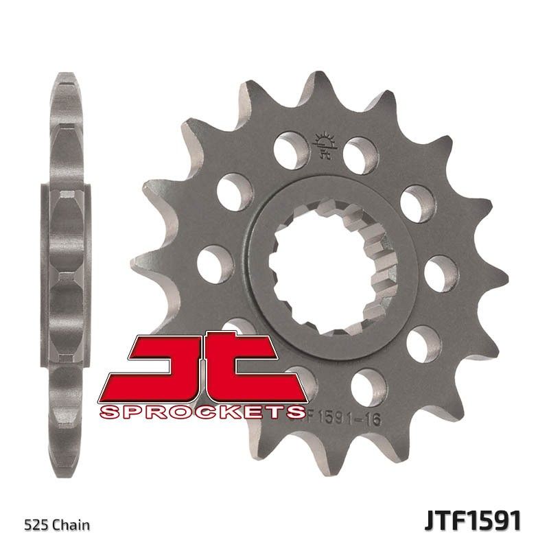 Piñón JT SPROCKETS acero estándar 1591 - Paso 525 - motoscamaralweb.com